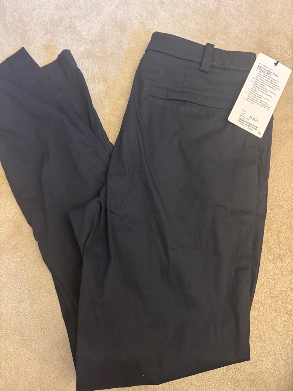 lululemon athletica Men's Black Dress Pants - Tailored Workwear